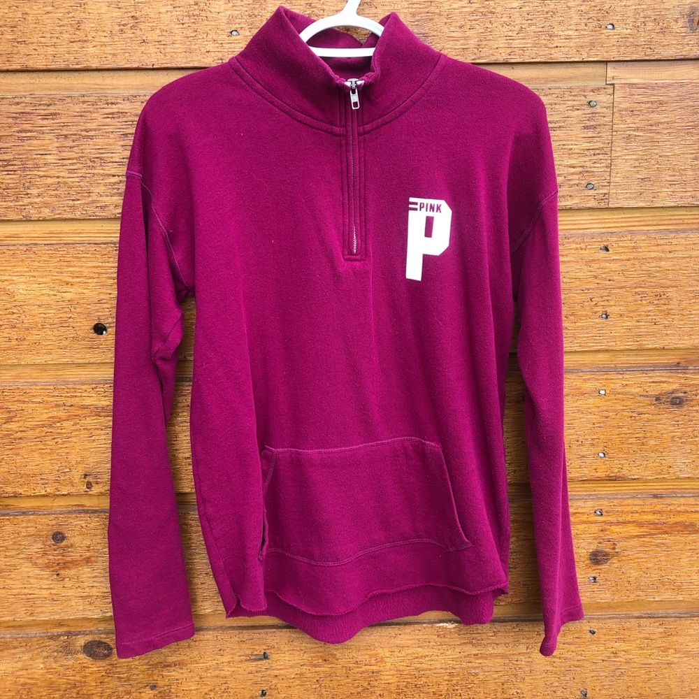 PINK maroon 1/4 zip!